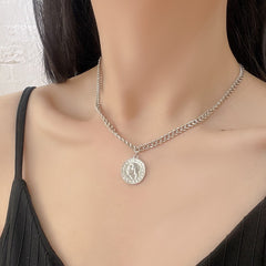 Galaxy Silver Pearl Necklace