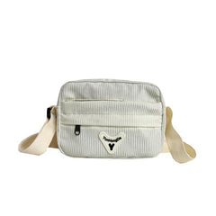 Vintage Corduroy Crossbody Bag