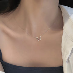 Double-layer Pearl Camellia Necklace - fairypeony