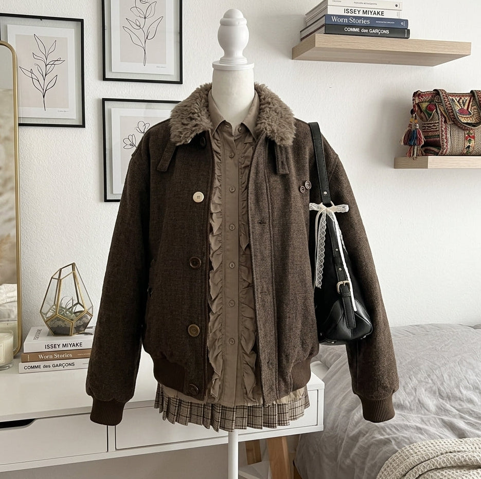 Retro Cotton-Padded Jacket