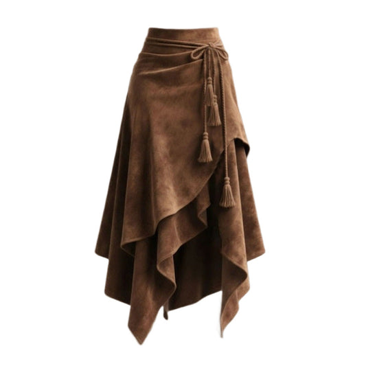Aesthetic Doll Collar Blouse + Flared Maxi Skirt + Mary Jane Shoes + Vintage Piano Bag - fairypeony