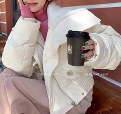 Zip Up Padded Short Jacket - fairypeony