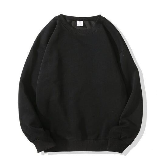 Black sweatshirt on a white background