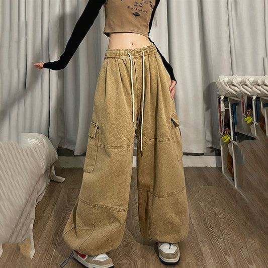 Vintage Loose Cargo Jeans - fairypeony