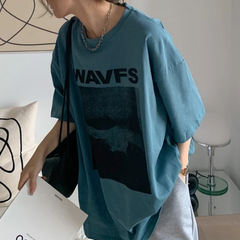 Vintage Print Oversized T-shirt