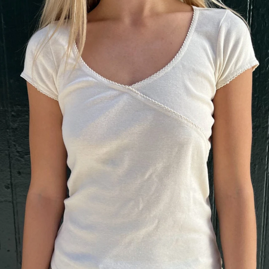 Vintage Solid Color Short Sleeve Tee