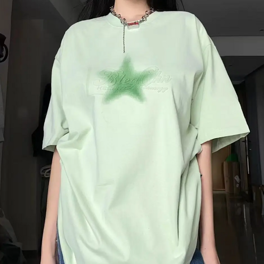 Vintage Star Oversized Short Sleeve Tee