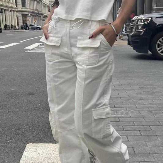 Vintage Straight Multiple Pocket Cargo Pants