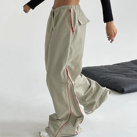 Vintage Zip Up Baggy Sweatpants