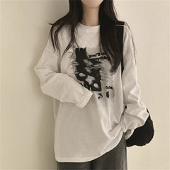 Vintage Print Long Sleeve Tee