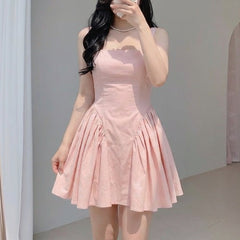 Backless Bow Fronted Halter Neck dress