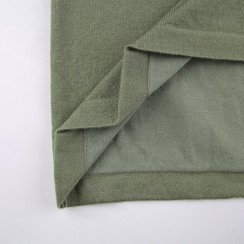 Patchwork Striped Knit Sweater - fairypeony