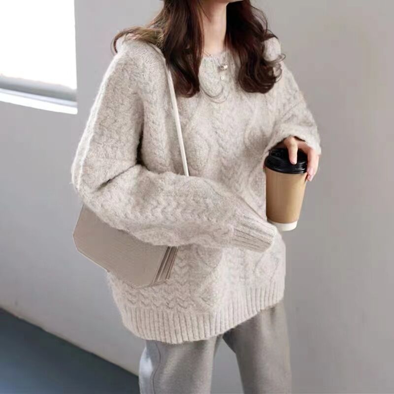 Cable Knit Jumper Sweater - fairypeony