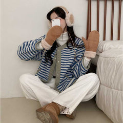 Vintage Reversible Striped Jacket