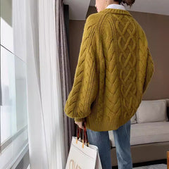 New Autumn-Winter Solid-Colored Sweater