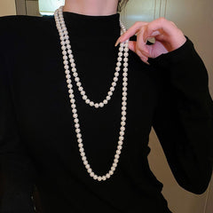 Irregular Long Pearl Necklace