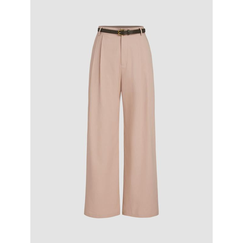 Women's Solid-Color Suit Pants - fairypeony