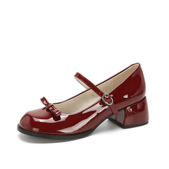 Aesthetic Bow Tie Mary Jane Shoes