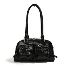 The Galactic Satchel Bow Leather Shoulder Bag
