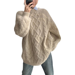 New Autumn-Winter Solid-Colored Sweater