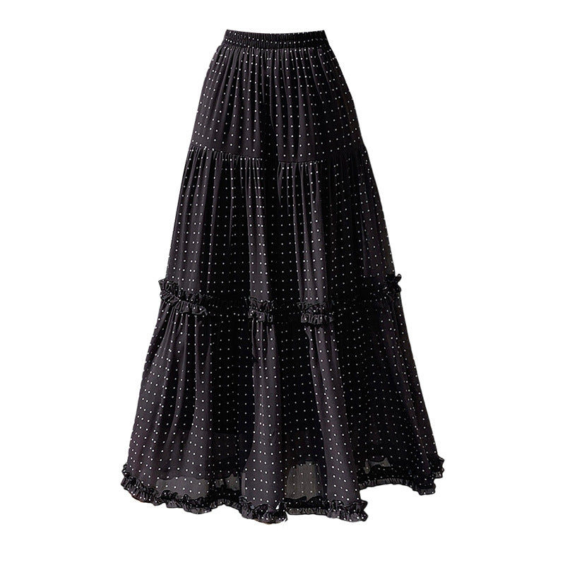 Half-length skirt with ruffles - fairypeony