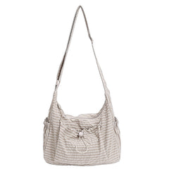 Vintage Checkered Print Crossbody Bag