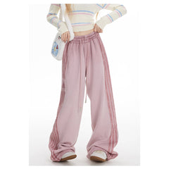 Vintage Striped Baggy Wide Leg Sweatpants