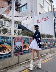 Spring New Women's Round Neck Loose Bow Sweater - fairypeony
