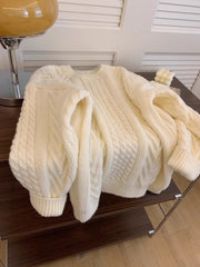 Womens Cable-Knit Sweater - fairypeony