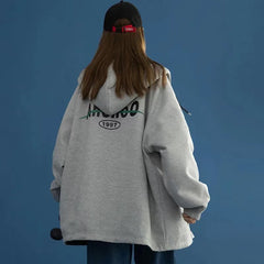 Oversized Reverse Hooded Jacket - fairypeony