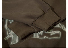 Pink Graffiti Couple Oversized Hoodie - fairypeony