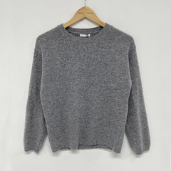 Vintage Solid Color Round Neck Sweater