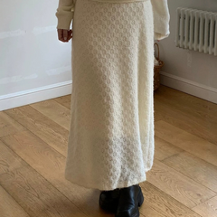 Gentle Floral Straight Long Skirt – Casual Leisure Style