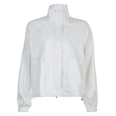 Gorpcore Seam Detail Splice Turtleneck Jacket - fairypeony