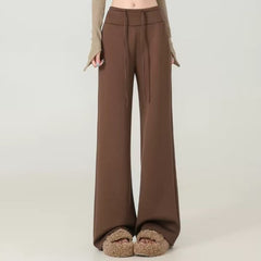 Womens High-Waisted Wide-Leg Sweatpants