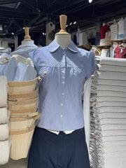 Babydoll short-sleeved shirt