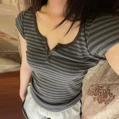 Vintage Striped 90's Short Sleeve Tee