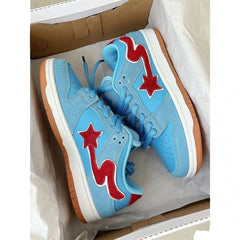 Red Star Runners Sneakers - fairypeony