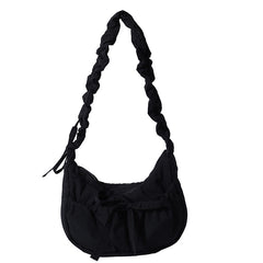 Aesthetic Bow Knot Stitching Shoulder Bag