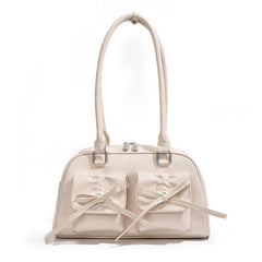 The Galactic Satchel Bow Leather Shoulder Bag