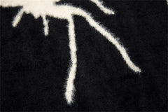 Spider Print Loose Sweater - fairypeony