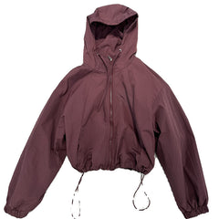 Womens Hooded Windbreaker Jacket