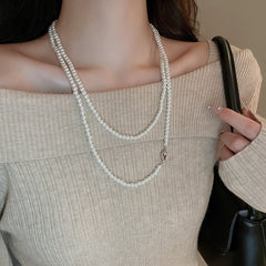 Irregular Long Pearl Necklace