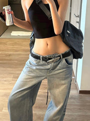 Vintage Straight Loose Boyfriend Jeans - fairypeony