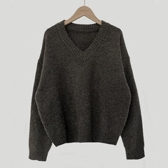 V-Neck Pullover Dark Academia Sweater