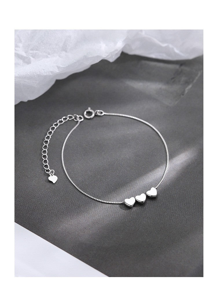 Silver Heartstrings Bracelet - fairypeony