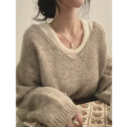 Women's Two-Piece Knitted Sweater
