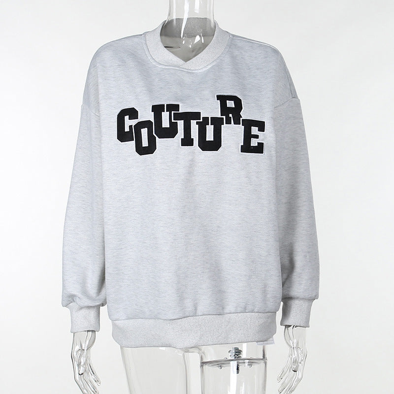 New Loose Fashion Casual All-matching Slim Fit Sweater - fairypeony