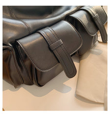 Lucky Pocket Leather Crossbody Bag