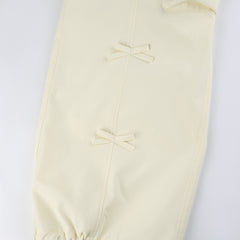 Vintage Bow Patchwork Cargo Pants